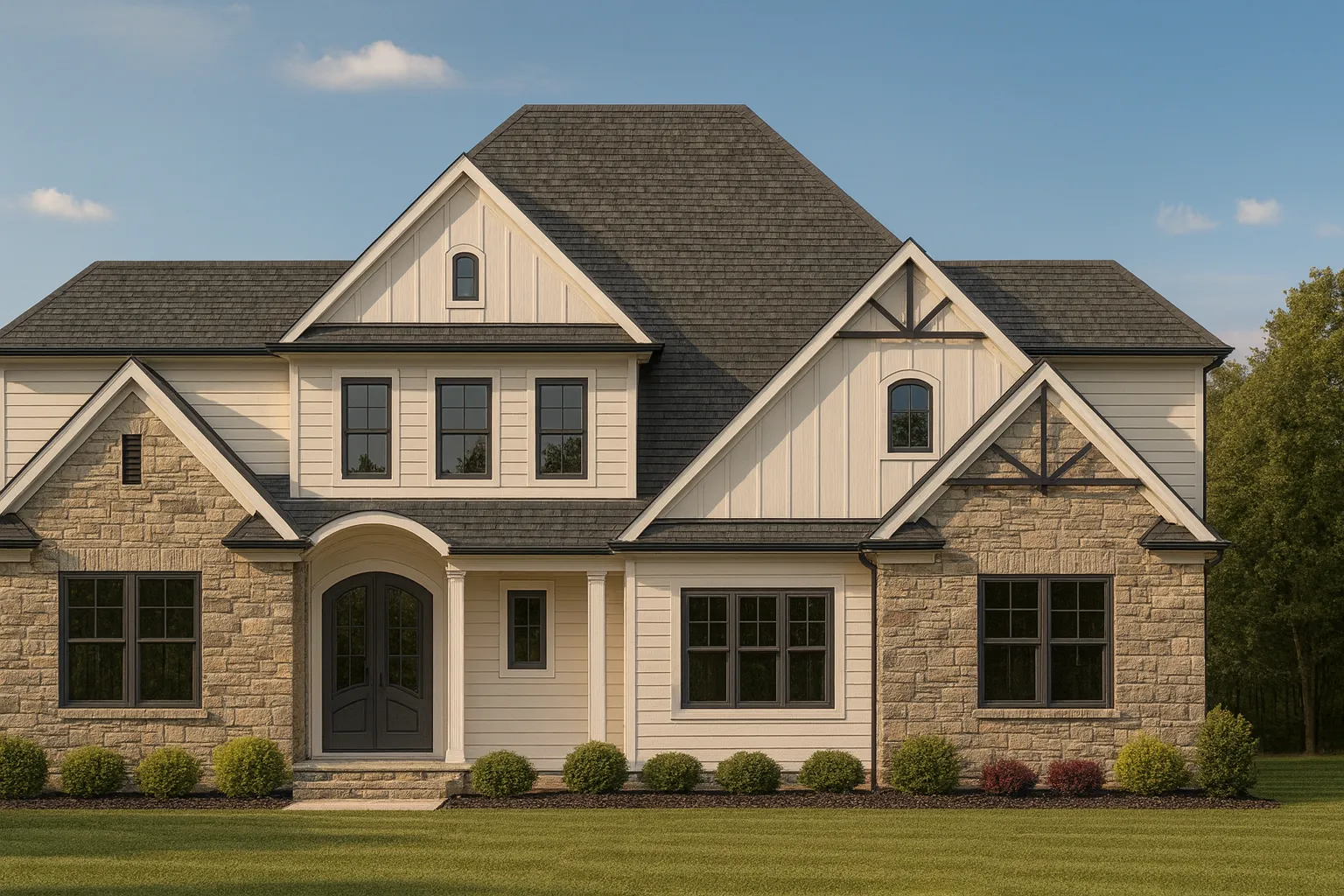 Explore Stunning Home Plan Designs with 2-Story CAD Blueprints