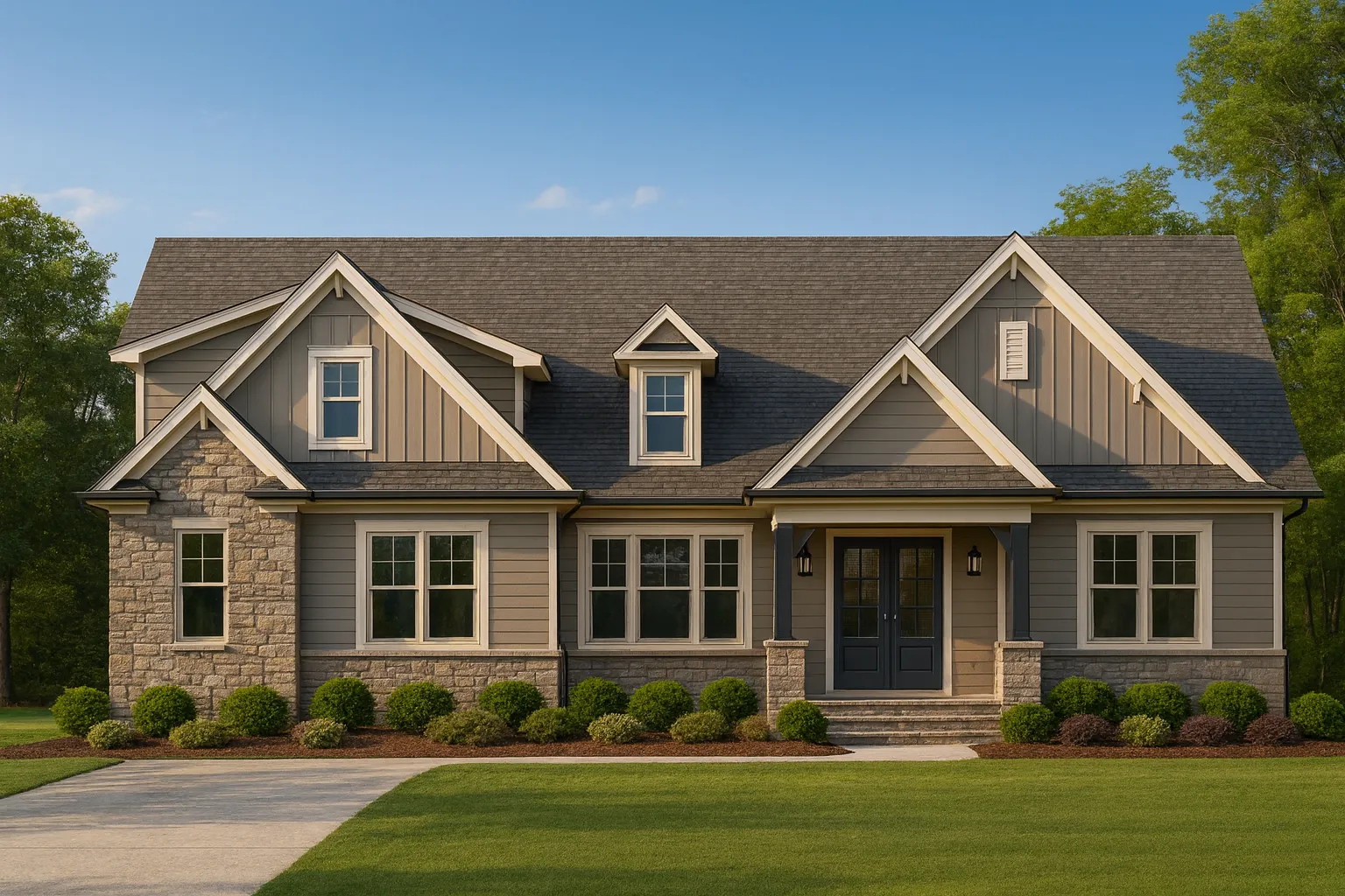Craftsman Floor Plan with Bonus Room, CAD Blueprint & Custom Designs