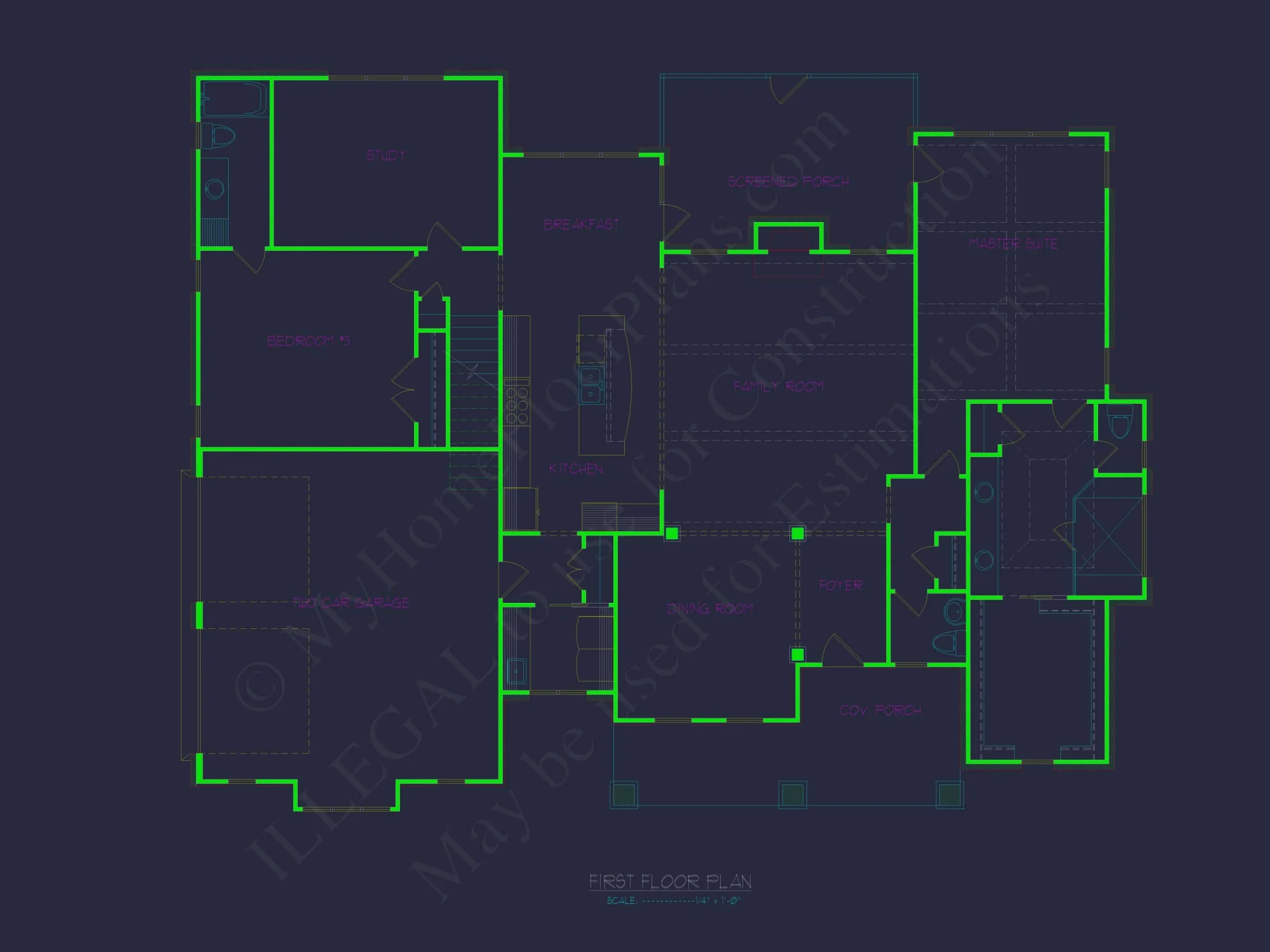 16-1066 HOUSE PLAN - Stunning house Plan with Floor Blueprint & CAD Designs_Page_01