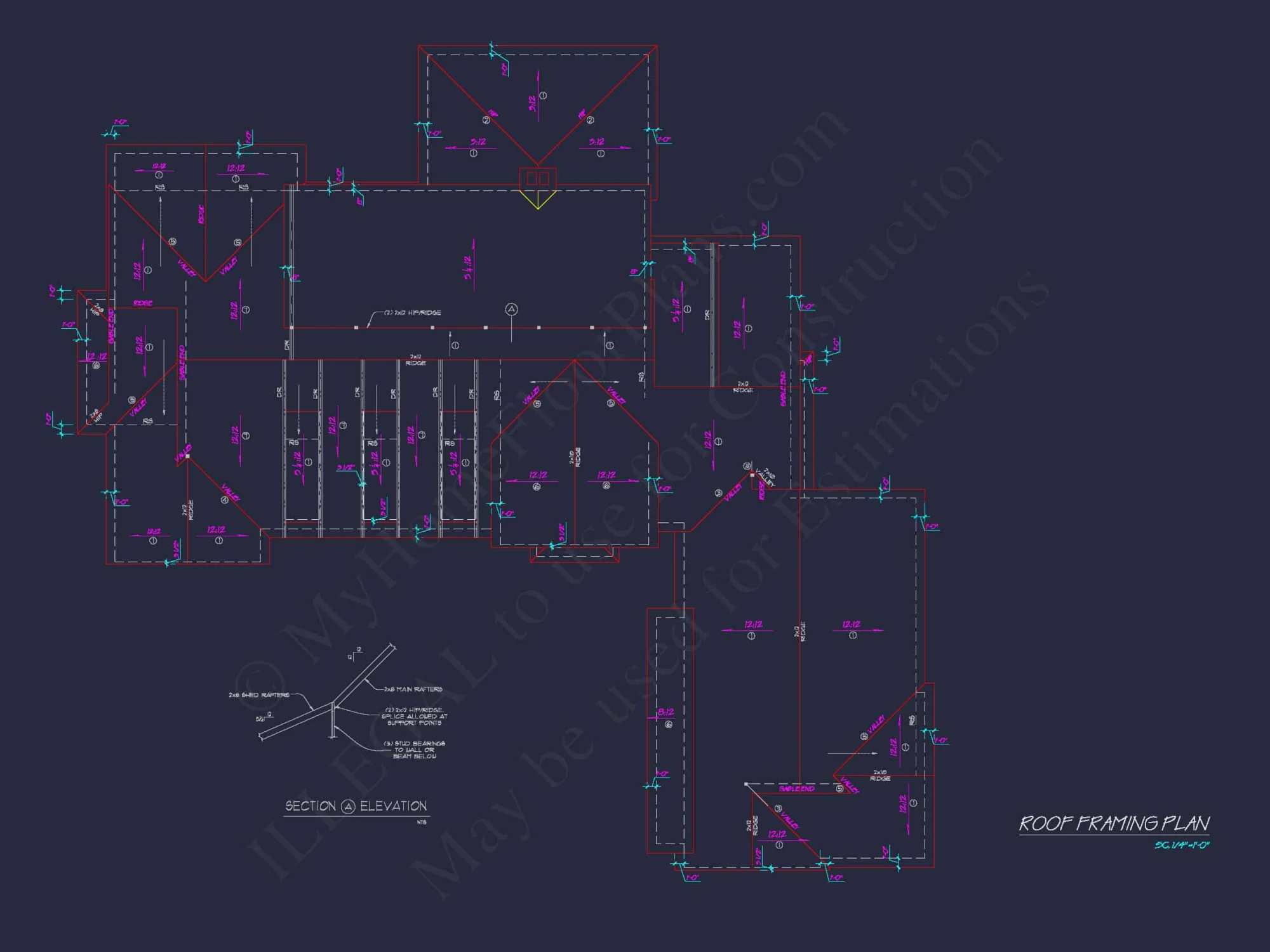 Colonial Craftsman Home Plan with 2 Stories & Classic Style