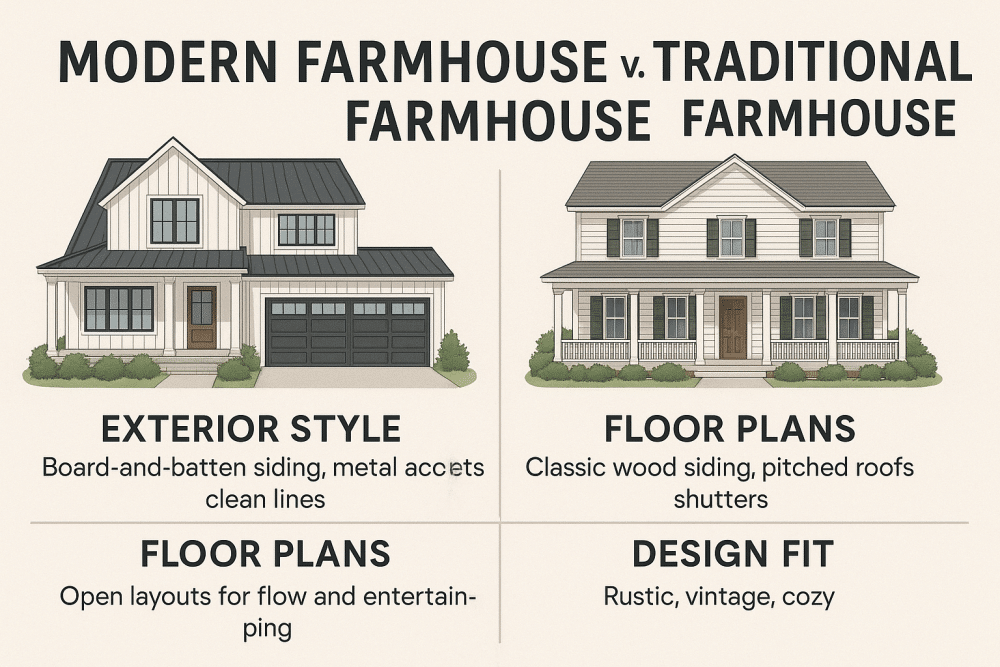 Modern Farmhouse vs. Traditional Farmhouse 1 Modern Farmhouse vs. Traditional Farmhouse