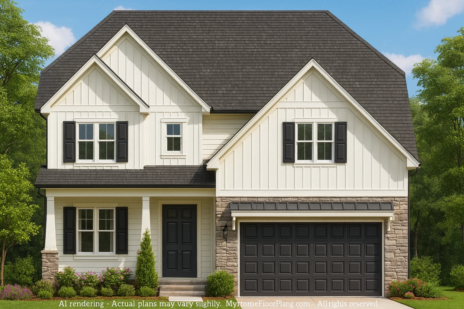 13-2030 HOUSE PLAN - Modern Craftsman House Plan with Detailed CAD Designs 2 Modern Craftsman Home Plan with Detailed CAD Designs