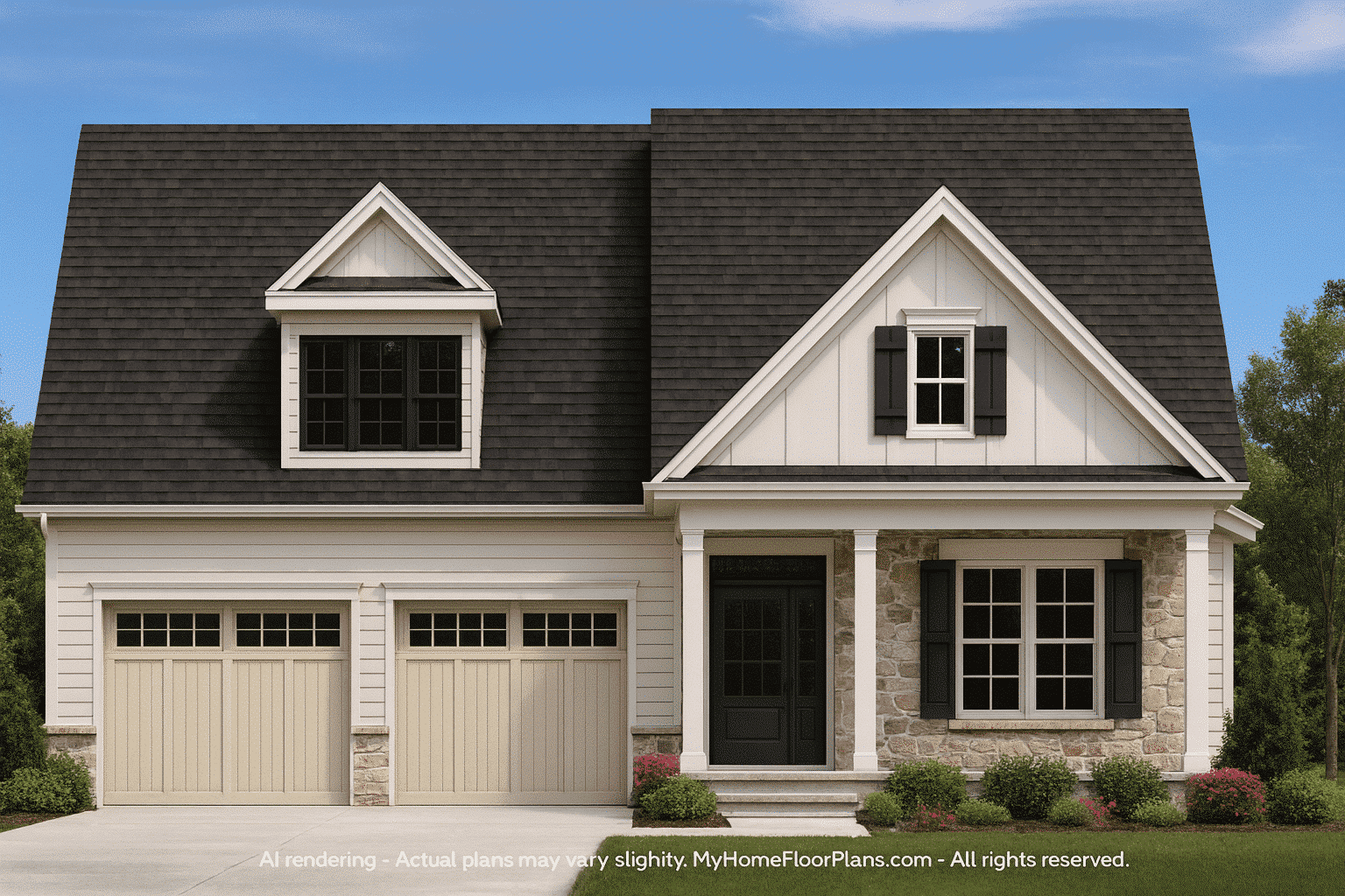 11-1591 HOUSE PLAN - Spacious Craftsman House Plan: Detailed Floor Plan & Designs 2 Spacious Craftsman House Plan with 5 Bedrooms & Modern Layout