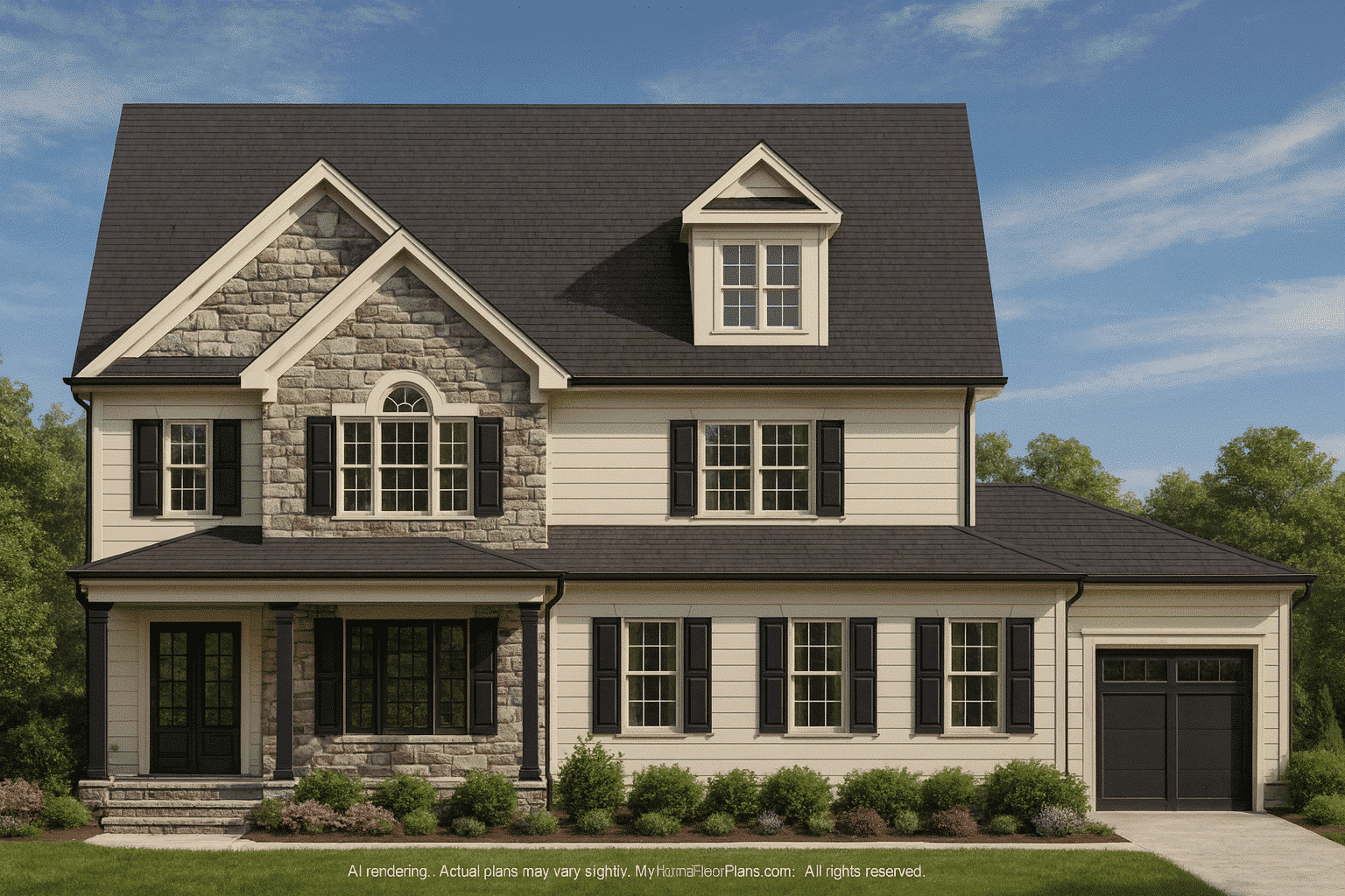 11-1295 HOUSE PLAN - Elegant Craftsman House Plan with Open Floor Layout and Vaulted Ceilings 2 Elegant Craftsman Home Plan with Open Floor Layout and Vaulted Ceilings