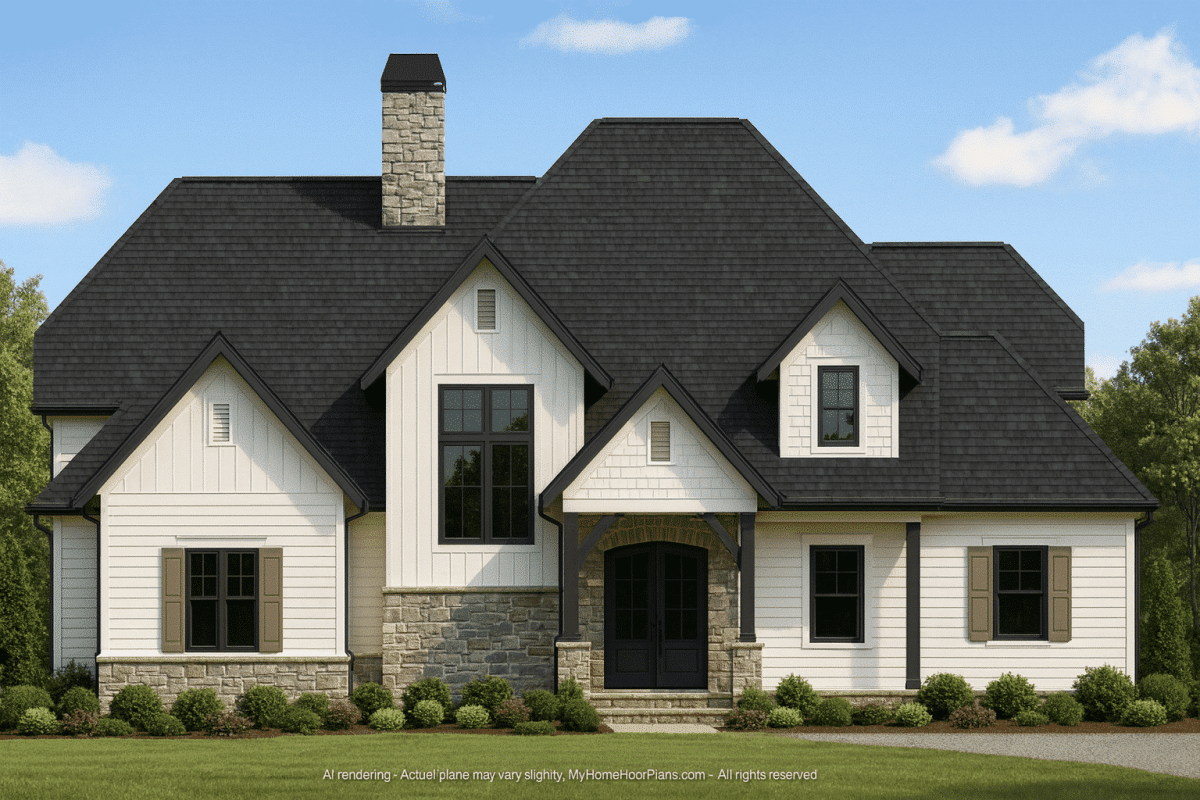 Perfect Craftsman House Plan with Vaulted Ceilings, Bonus Room & CAD Blueprints
