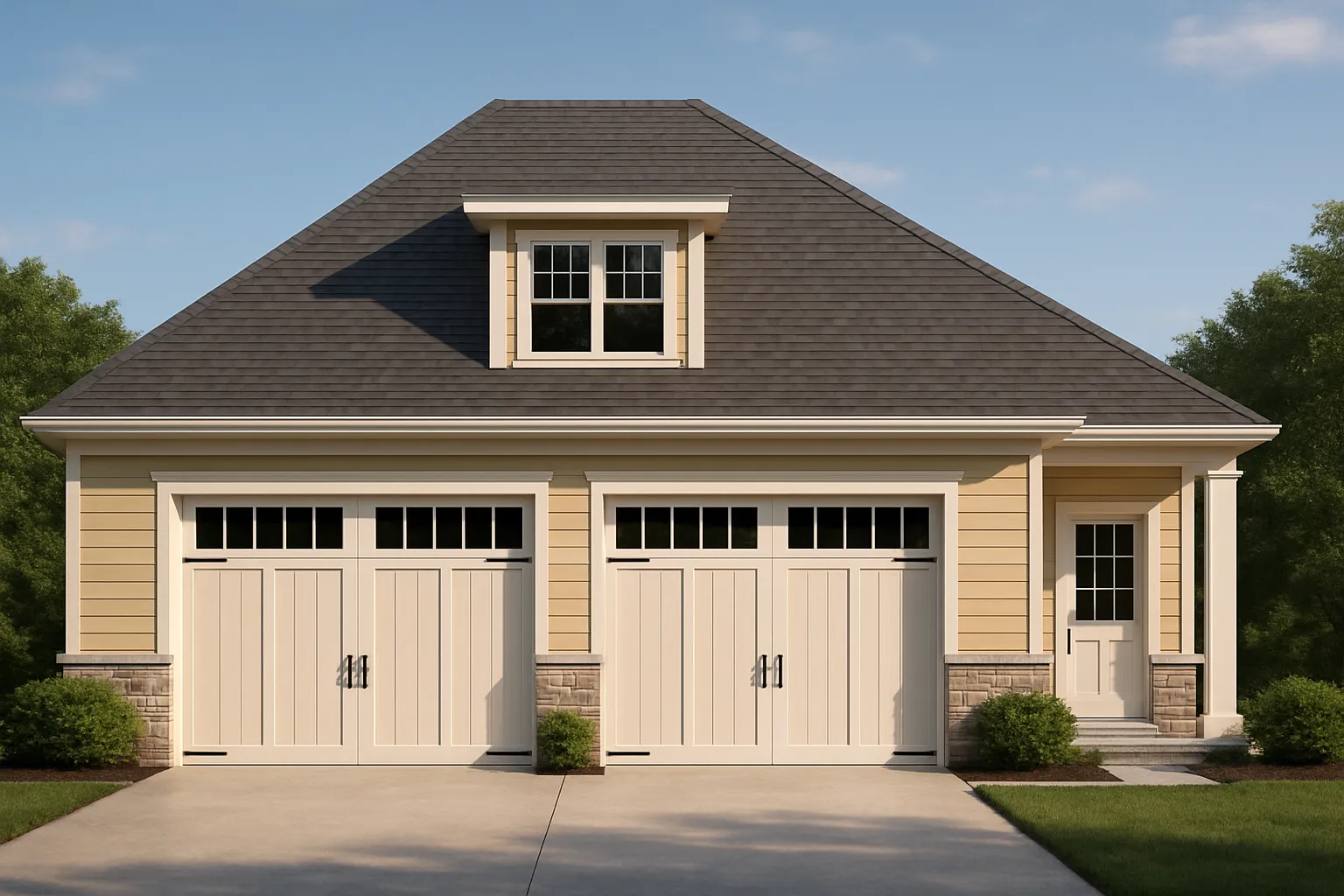 Stunning 1.5-Story House Plan with Bonus Space and Detached Garage