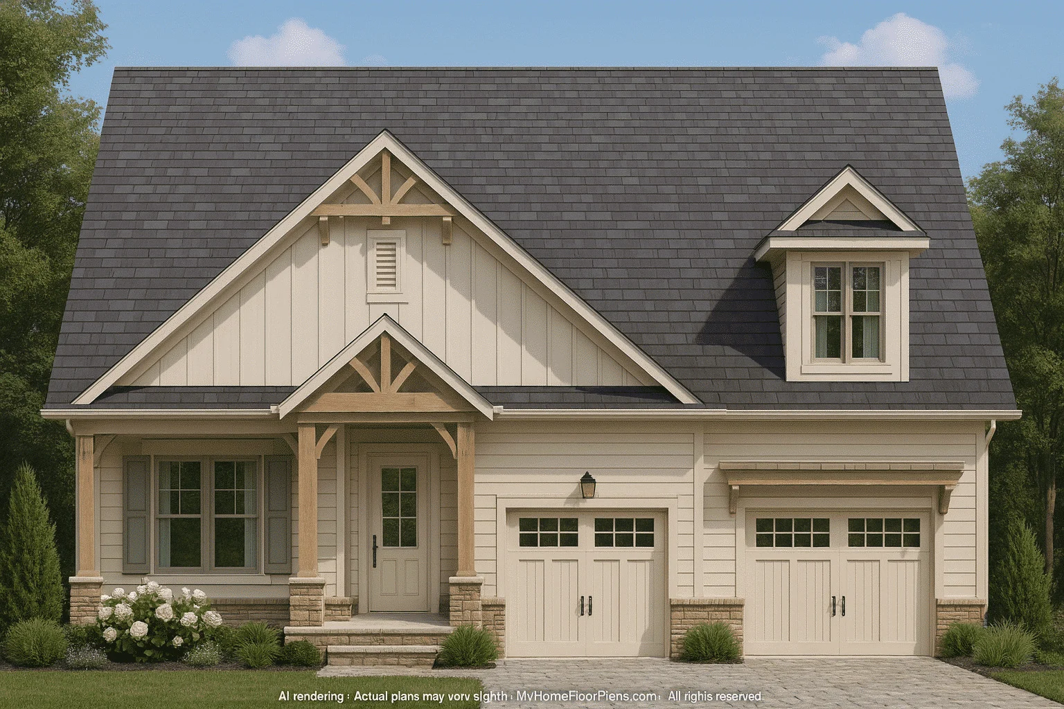 13-1485 HOUSE PLAN - Beautiful House Plan with Architectural Design Blueprints 2 Craftsman-style house plan with 2,937 heated sq. ft., 4 bedrooms
