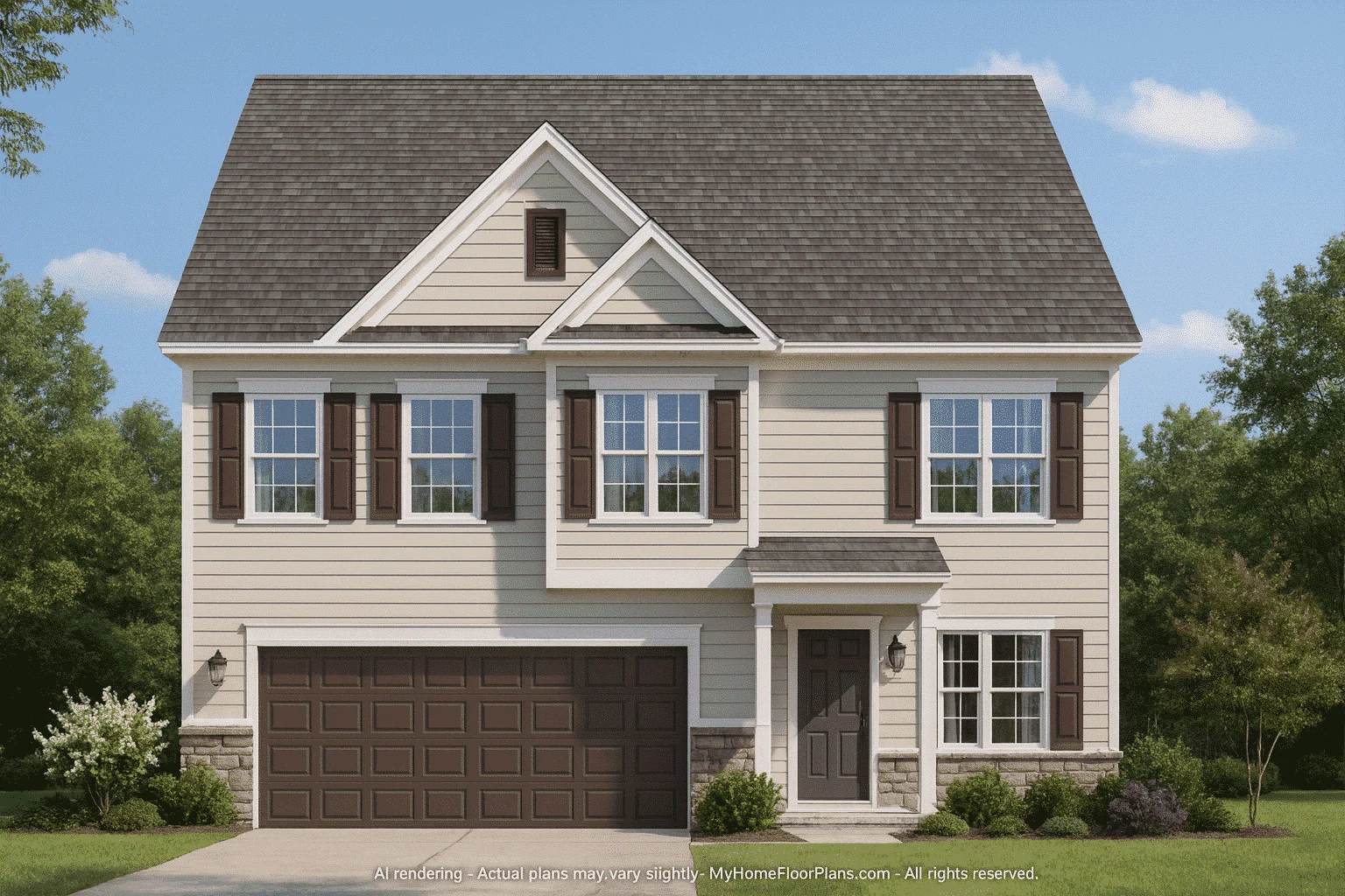 12-2761 HOUSE PLAN - Modern Traditional House Plan with CAD-Ready Blueprints 2 12-2761 HOUSE PLAN - Modern Traditional House Plan with CAD-Ready Blueprints - Image 2