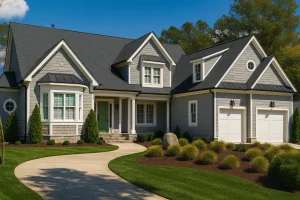 Elegant 2-Story Coastal House Plan with Bonus Rooms and Open Layout