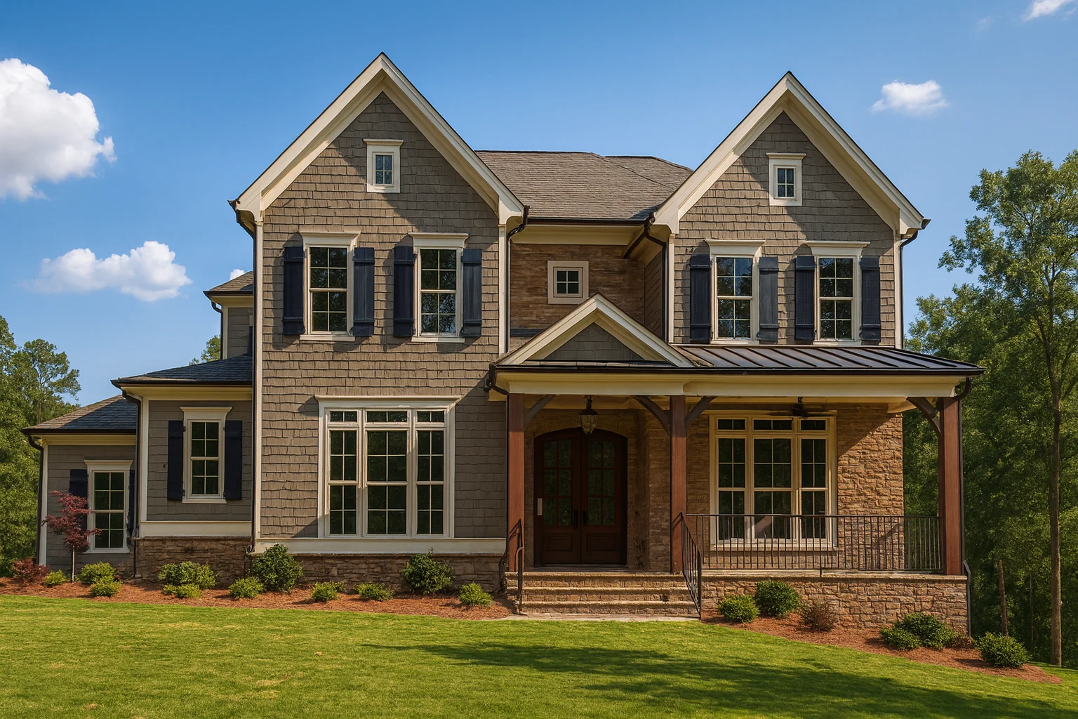 15-1529 HOUSE PLAN - Elegant House Floor Plan with CAD Designs and Architecture 2 3-story house plan with 3,880 heated sq. ft., 5 bedrooms, 4.5 baths