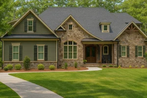 Charming Craftsman Home Plan with 4 Bedrooms and CAD Blueprints