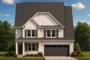 Modern Home Plan with 4 Bedrooms, CAD Blueprint & Open Design