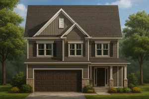 Modern Craftsman Home Plan with Efficient 2-Story Layout