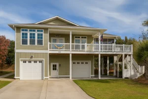 18-1990 HOUSE PLAN - Modern Coastal House Plan with Open Floor Blueprint Designs