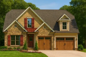 13-1171 HOUSE PLAN - Beautiful House Plan with Floor Designs and CAD Blueprint