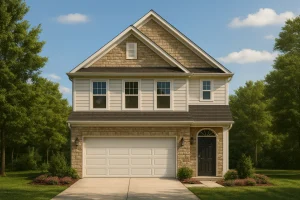 2-Story House Plan with Narrow Lot