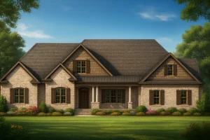 Spacious 2-Story House Plan with 3 Bedrooms and 3-Car Garage