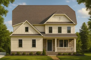 2-story house plan with 2,391 heated sq. ft., 4 bedrooms
