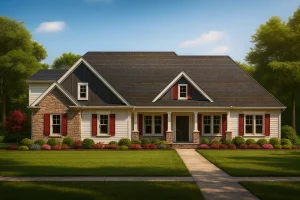 Modern Farmhouse Ranch House Plan - 3 Bed, 1.5 Story with Bonus Room