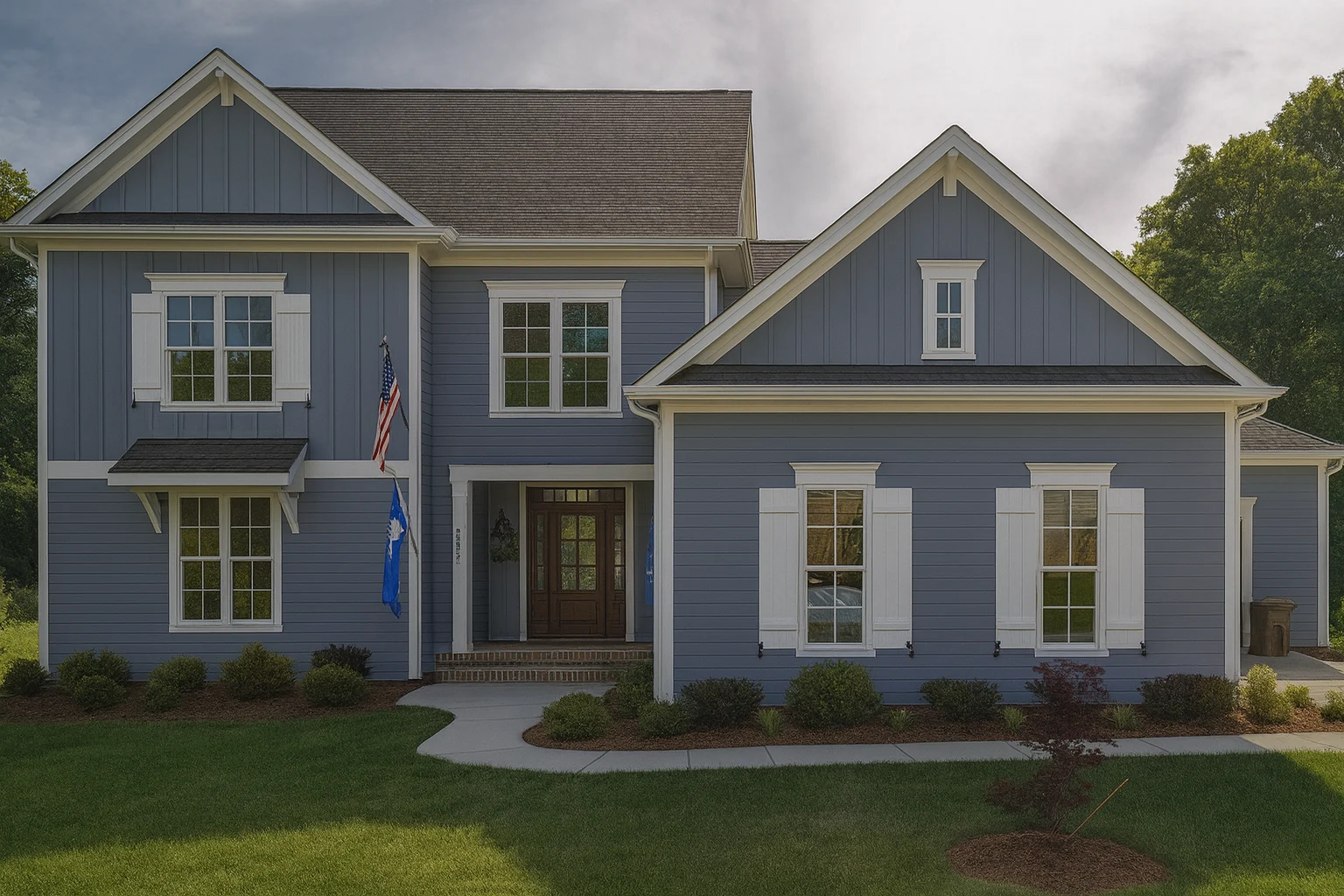 Architectural 5-Bedroom House Plan with 2 Floors and Bonus Room