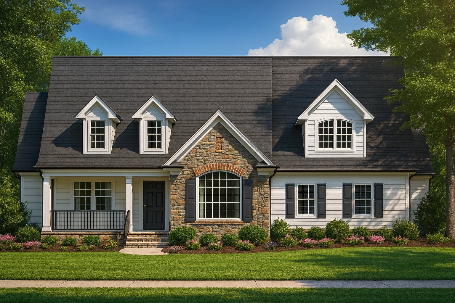 Charming 1.5-Story House Plan with Traditional Craftsman Design