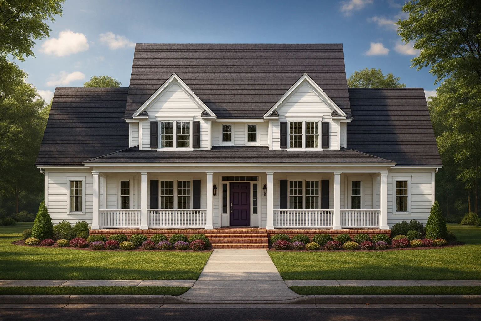 Stylish Home Plan with Bedroom Floors,CAD Blueprints,Designs