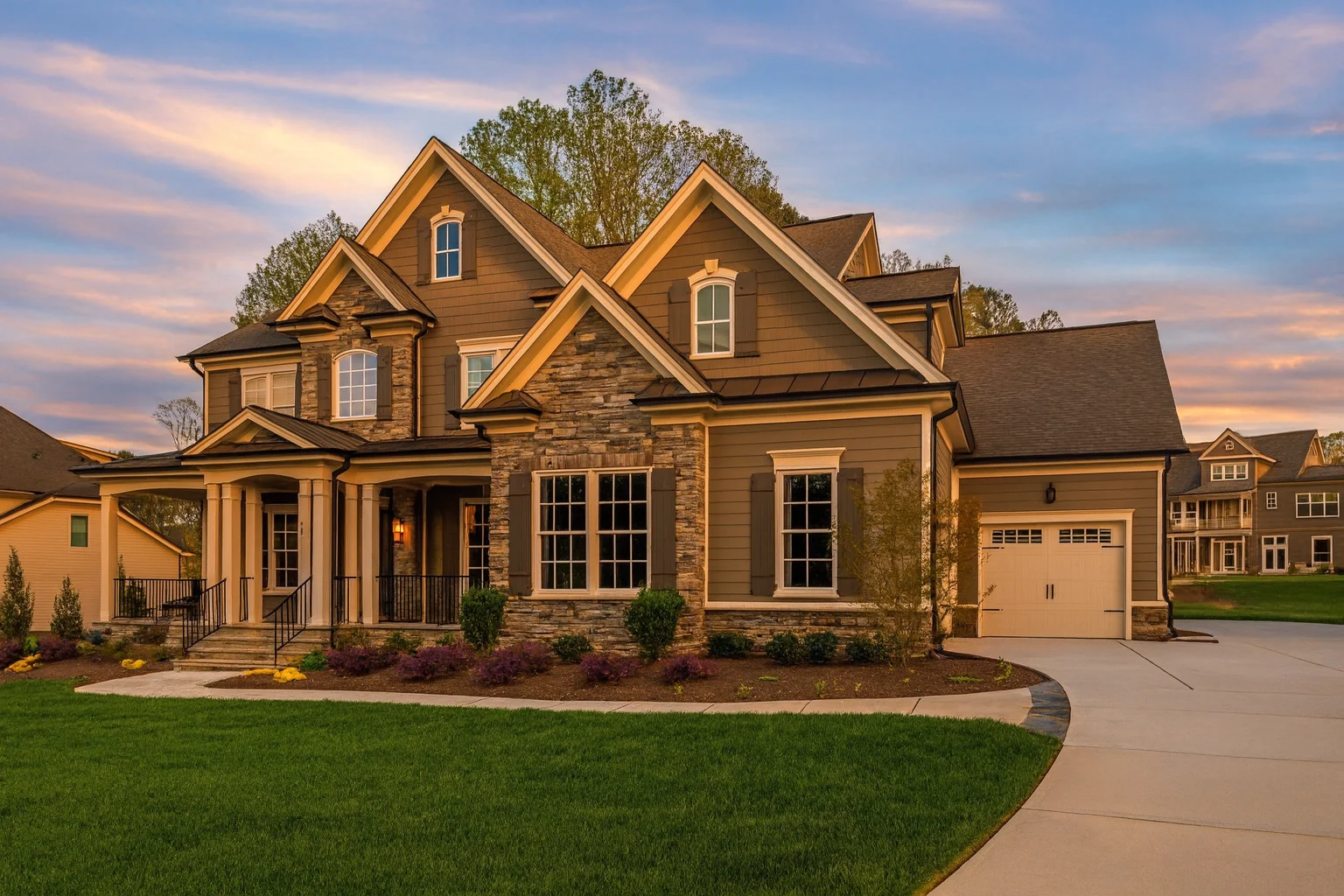 5-Bed, 5.5-Bath, 4186 SF Traditional Craftsman House Plan