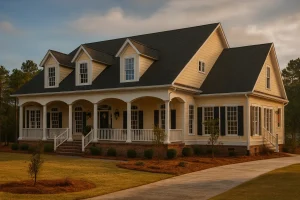 4-Bed, 5-Bath, 3,856 SF Colonial Revival House Plan