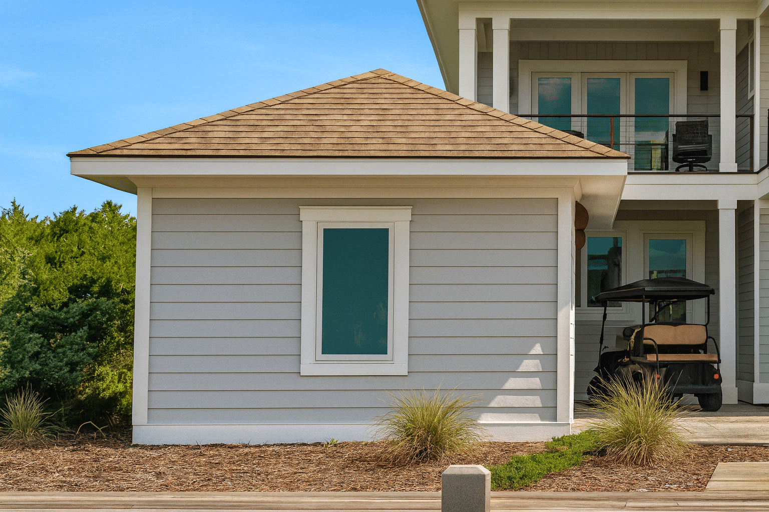20-1922 Coastal 3-Cart Garage Plan 2 Custom Garage and Cart CAD Blueprint – 3-Bay Architectural Design