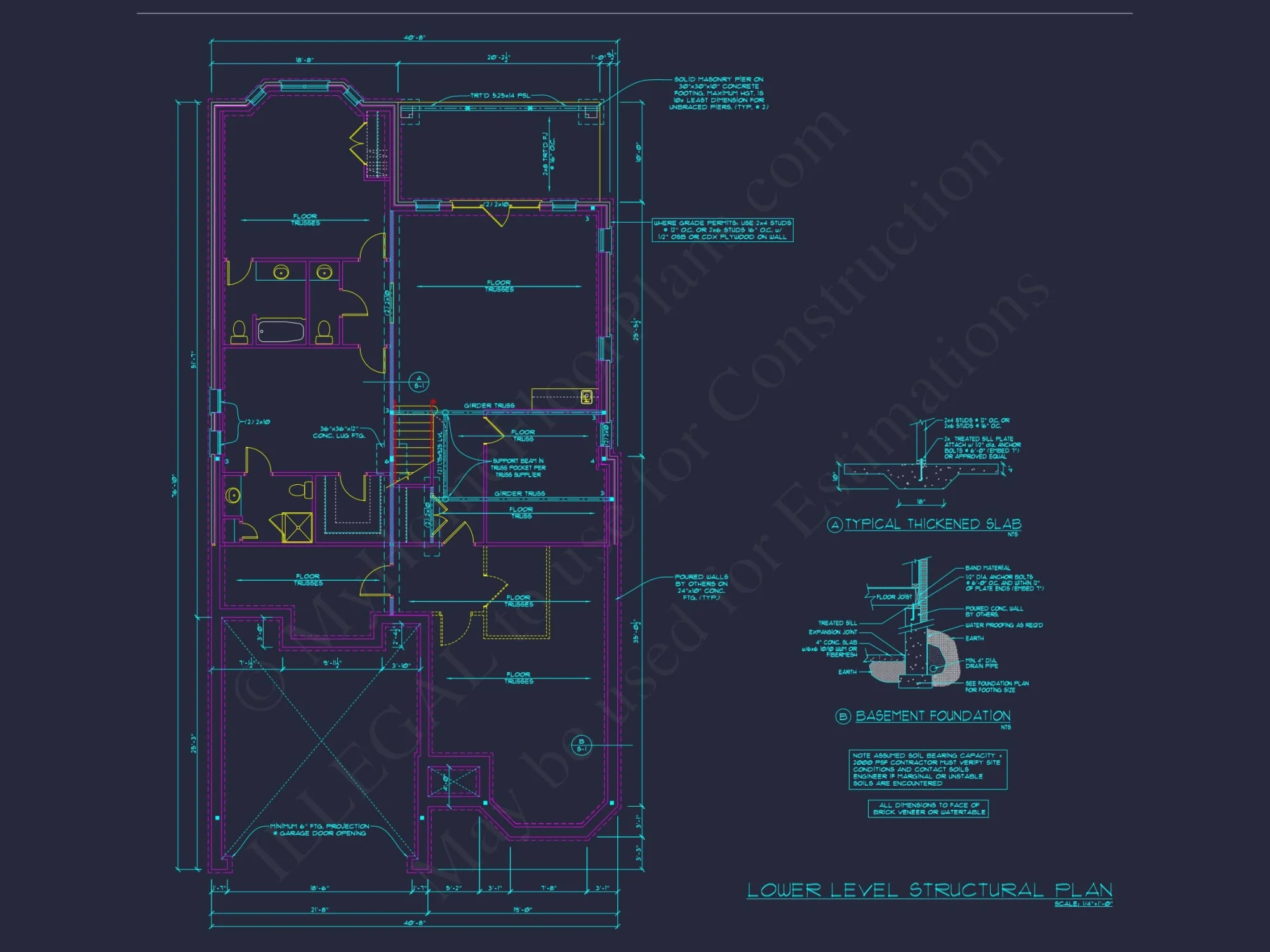 8-1777 HOUSE PLAN - Elegant 2-Story French Country House Plan with Vaulted Ceilings & CAD Blueprints - Image 13