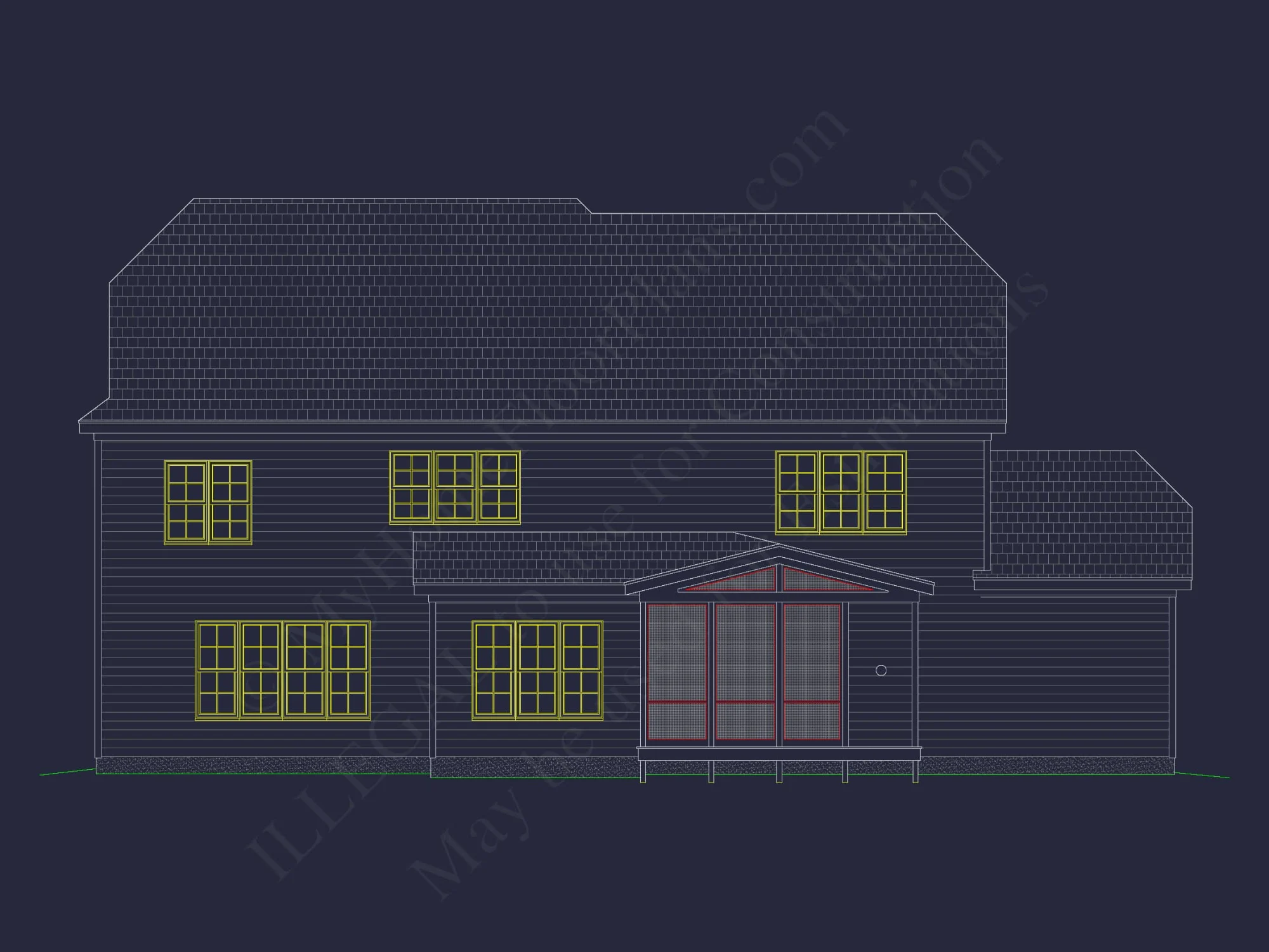Spacious 2-Story Home Plan with CAD Designs and Blueprints