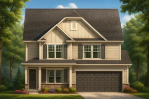 Modern Craftsman House Plans 4 2-story house plan with 2,575 heated sq. ft.