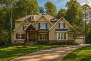 Beautiful Craftsman Home Plan with 3 Floors, 5 Bedrooms, and Detailed Blueprint Designs