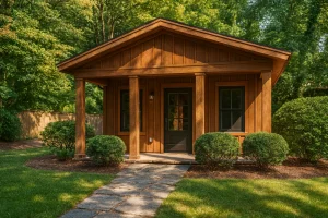 1-Bed, 1-Bath, 396 SF Craftsman Cottage Home Plan