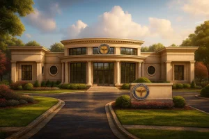 House Plans 18 5-Bed, 6-Bath, 7,134 SF Neoclassical Medical Complex Plan