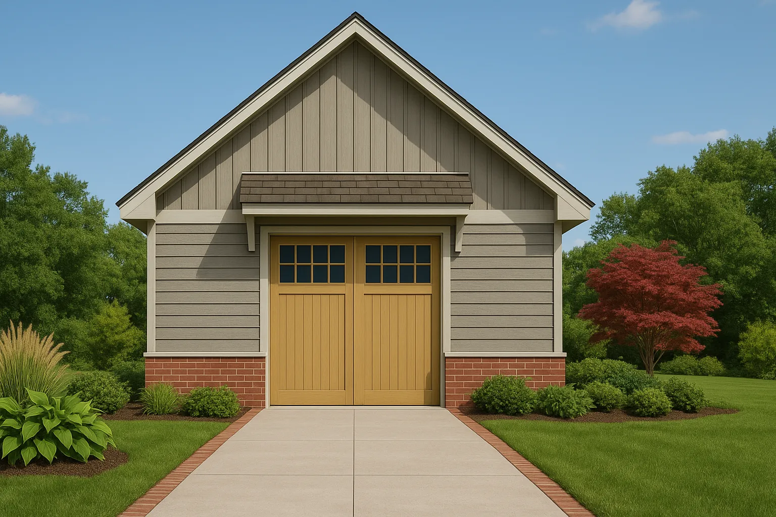 Simple Garage Floor Plan Detailed Blueprint Designs in CAD