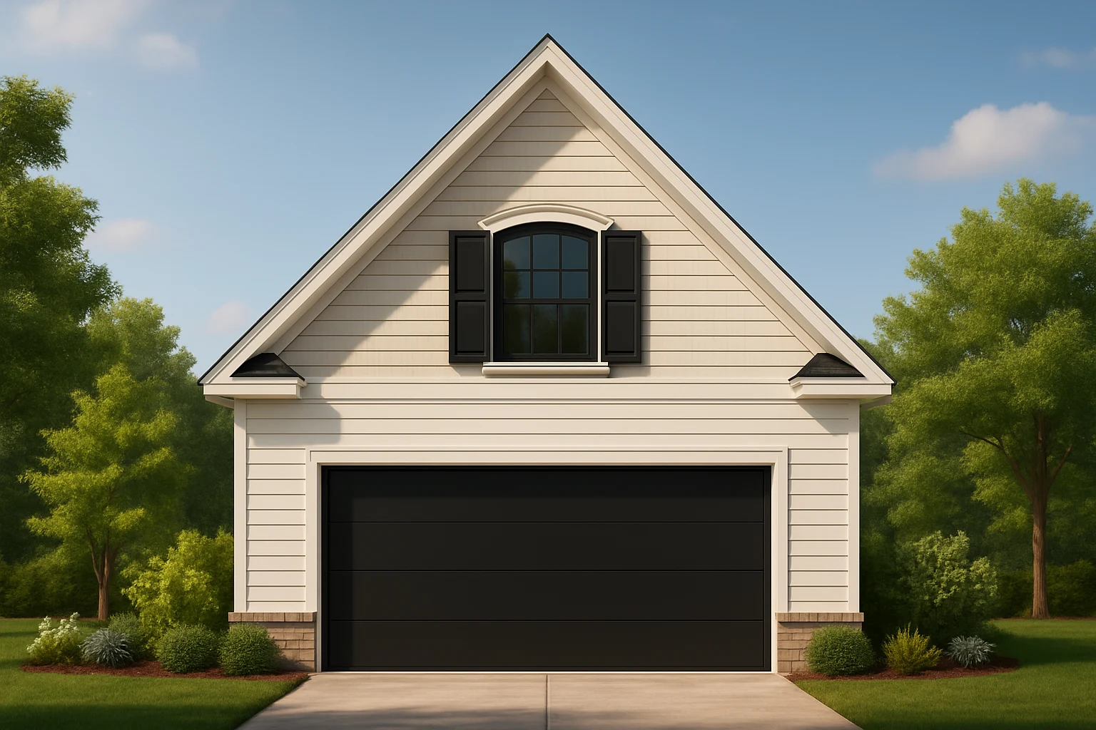 Stylish 24x28 Garage Plan with Living Space and CAD Design