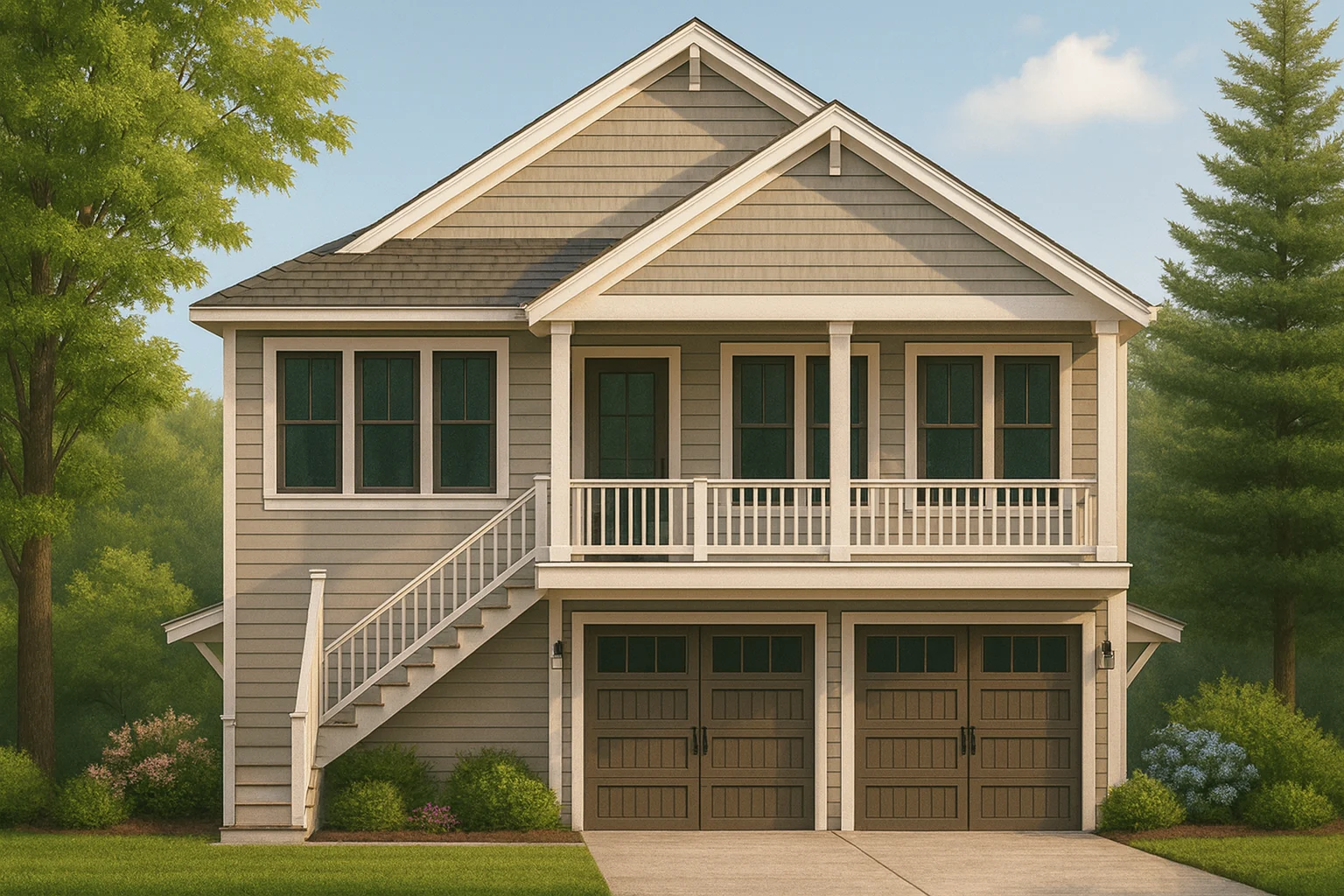 IMPORTANT Make the house as realistic as possible, landscape orientation, and display entire house. Do not off right or left side of house!