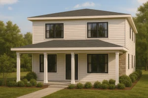 Charming 5-Bedroom House Plan with Bonus Room and Modern Layout