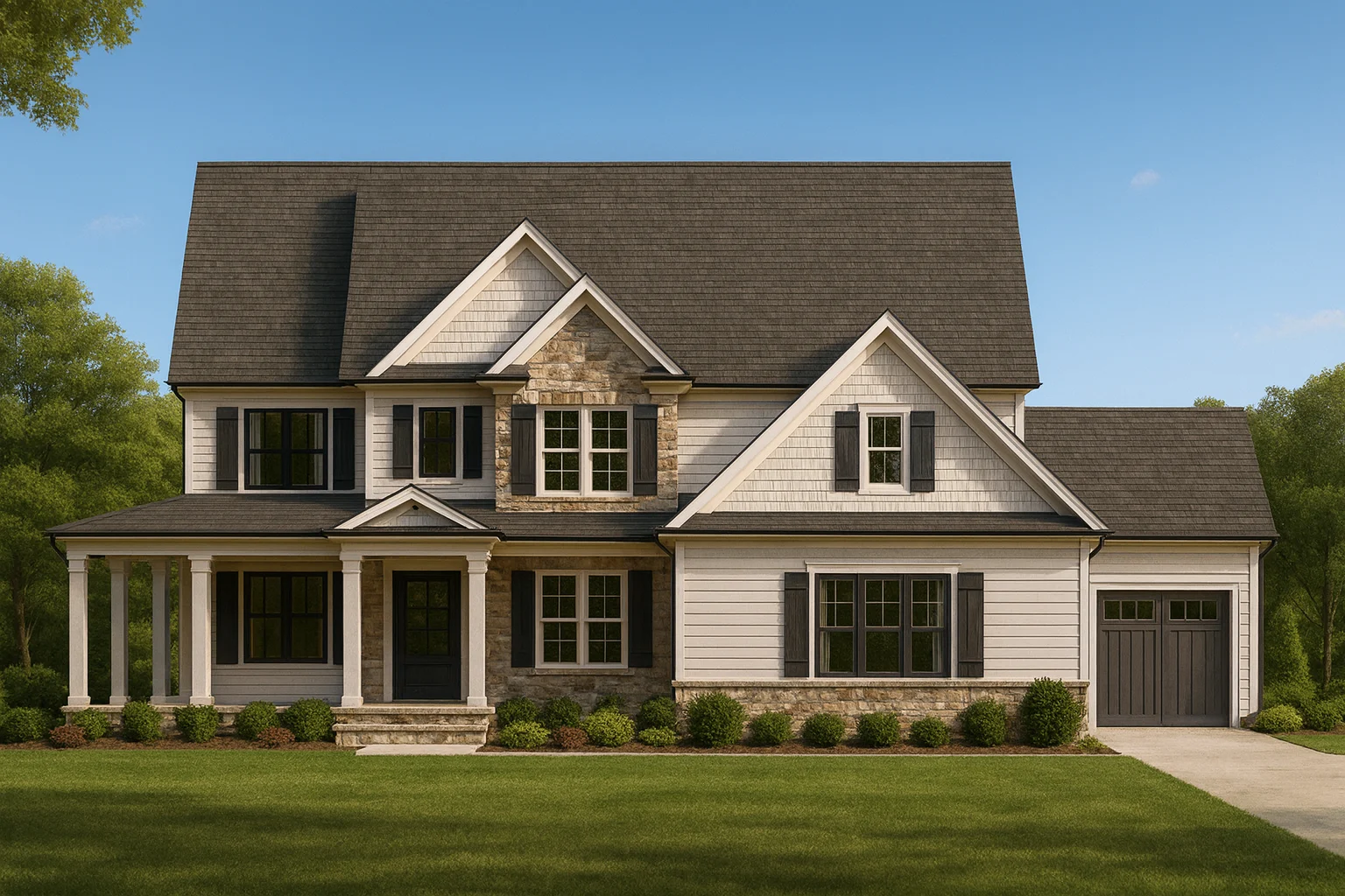 Spacious Home Plan with Modern Architecture & CAD Designs