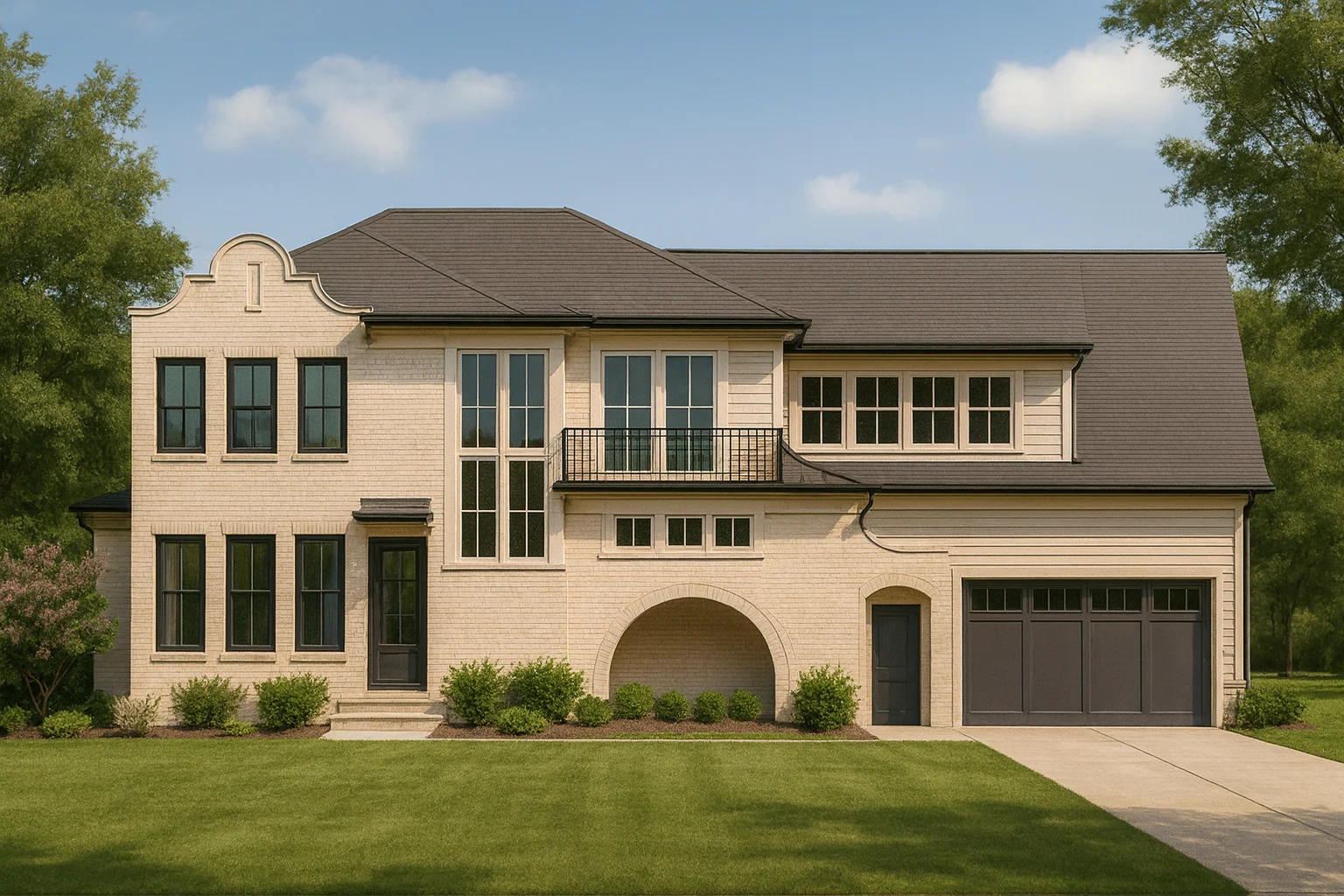 Custom 2-Story House Plan with Colonial Revival Design & CAD Blueprints