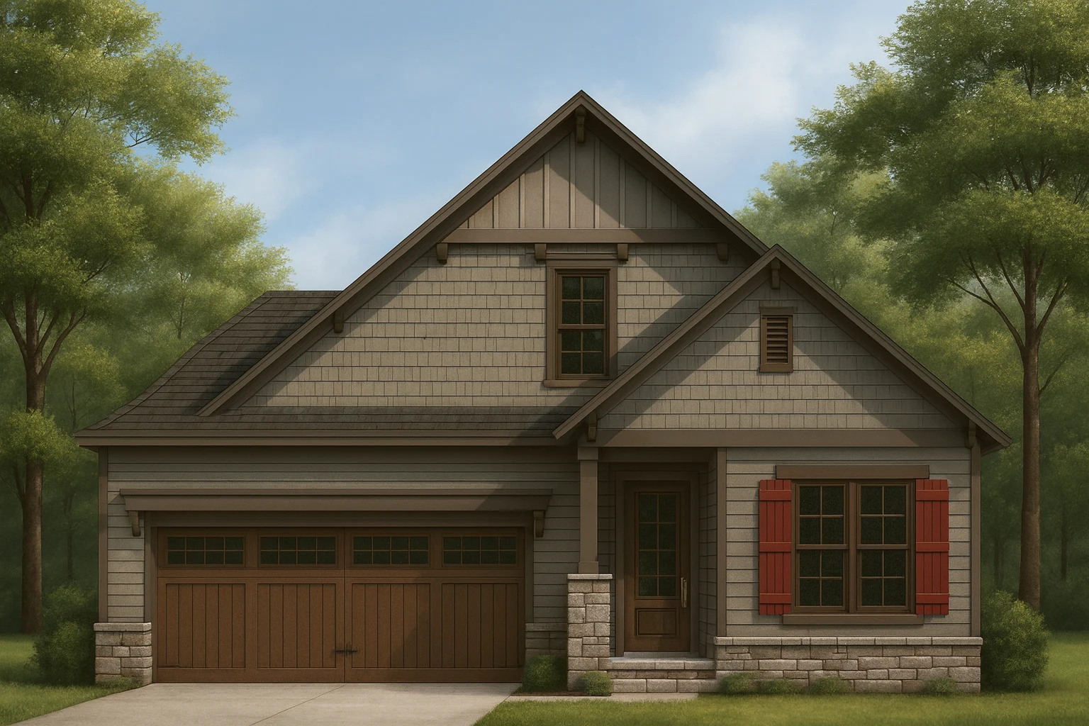 Spacious 2-Story House Plan with Craftsman Design