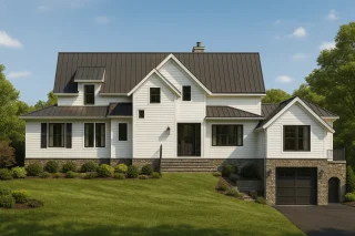 Craftsman-style home plan with 2,776 heated sq. ft.
