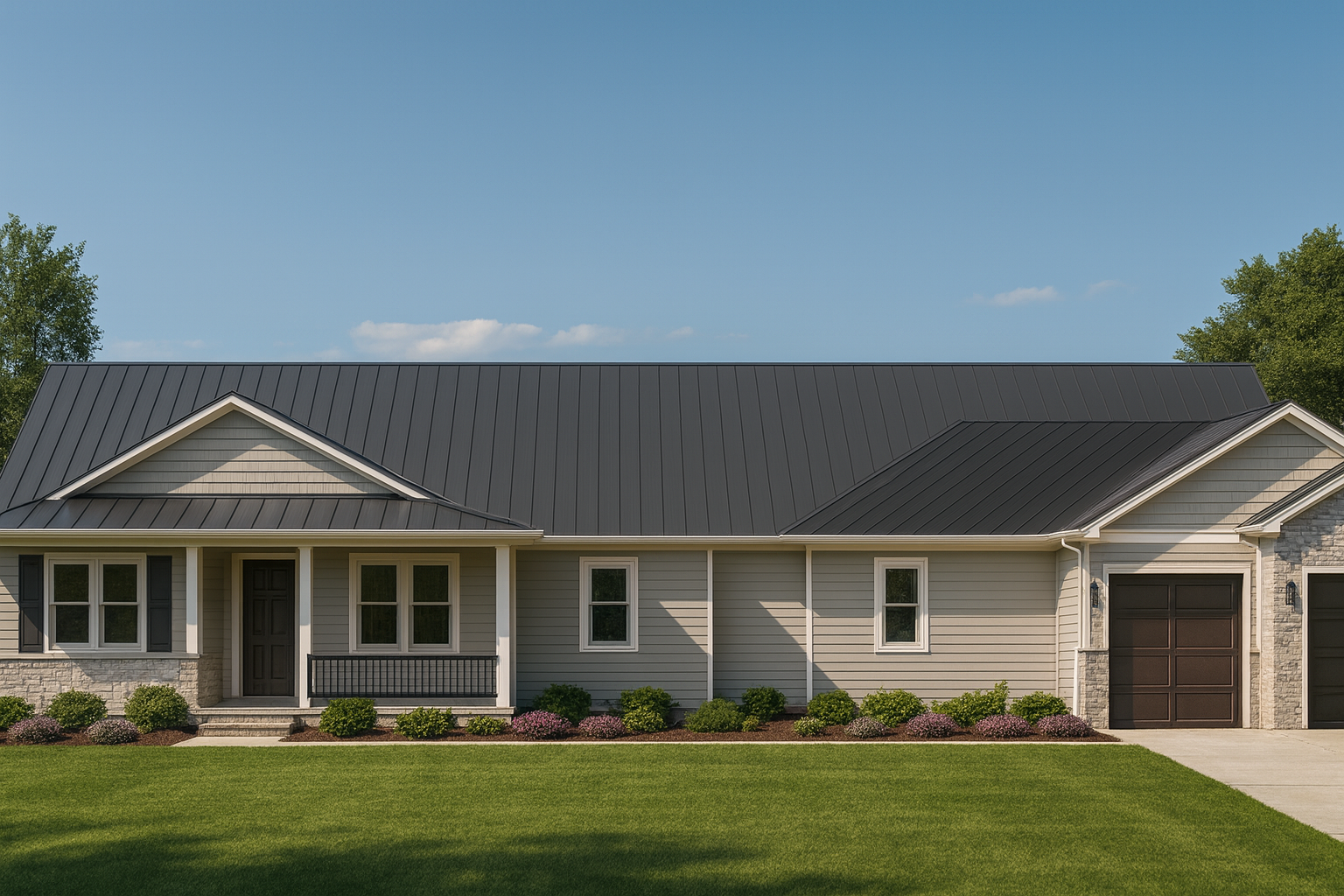 16-1394 HOUSE PLAN - Spacious House Plan with Angled Garage and Modern Blueprint 1 Spacious House Plan with Angled Garage and Modern Blueprint