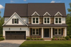 Elegant 2-Story House Plan with Open Layout and Modern Design