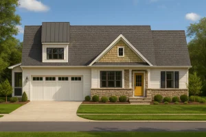 Traditional 2-Story Charleston House Plan with Front-Entry Garage