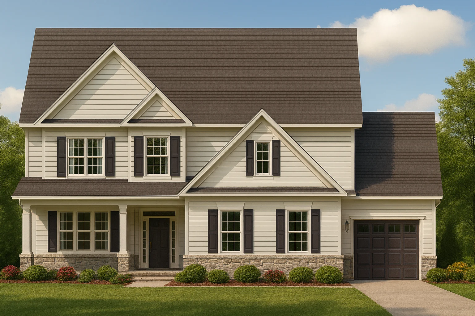 Modern 3-Story House Plan with Spacious CAD Floor Layout