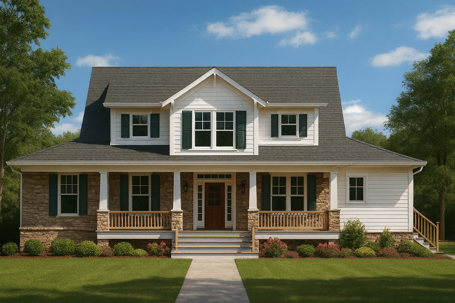 Charming Coastal House Plan with 2 Floors and CAD Designs