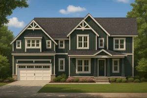 Spacious 2-Story House Plan with Classic Suburban Design