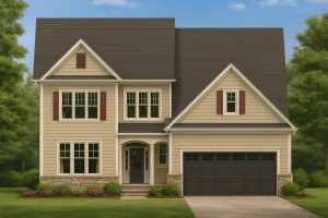Modern 3-Story House Plan with 4 Bedrooms and Bonus Room